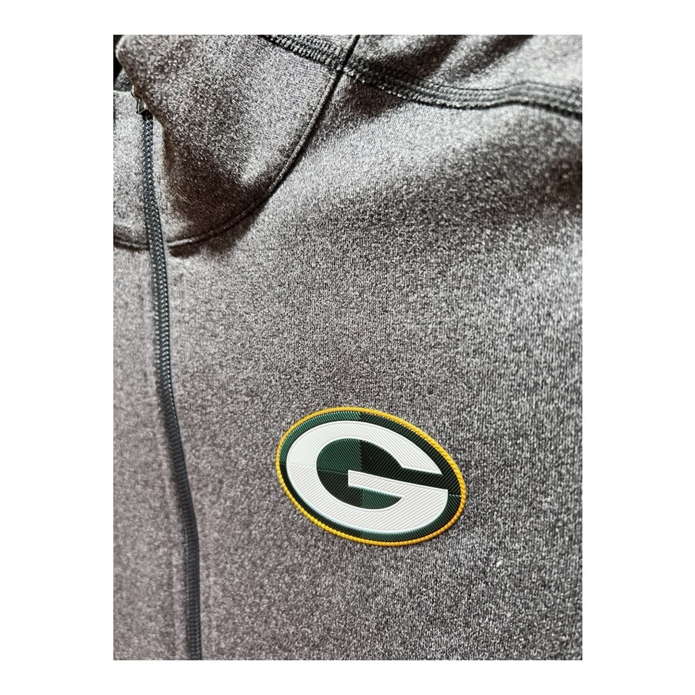 Women's XS Green Bay Packers Cutter & Buck CB DryTec Jacket Gray - Picture 4 of 9